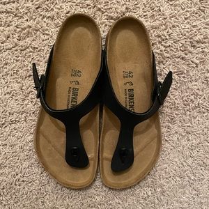BRAND NEW Birkenstock Black Gizeh Flip Flop Sandals Size 42
